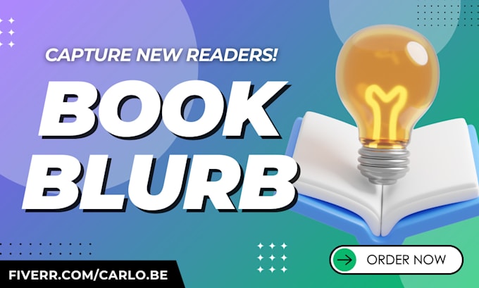 Gig Preview - Write the perfect book blurb to hook your readers