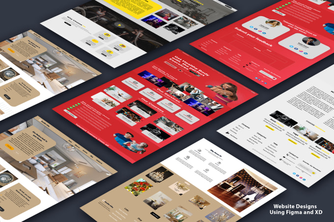 Gig Preview - Design figma,xd  gym,fitness, sports, workout website