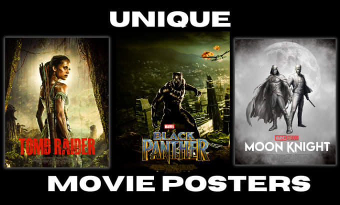 Gig Preview - Design a unique movie poster design, film poster