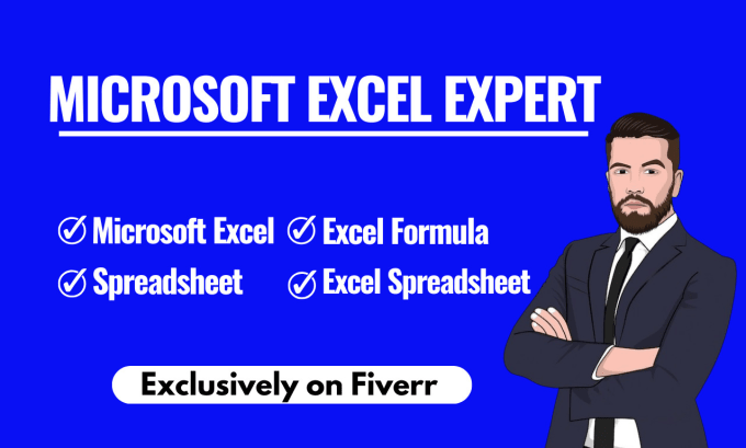 Gig Preview - Be your microsoft excel, google sheets, vba and excel formula specialist