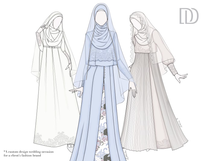 Bestseller - design elegant modest look for special occasion wedding formal with tech pack