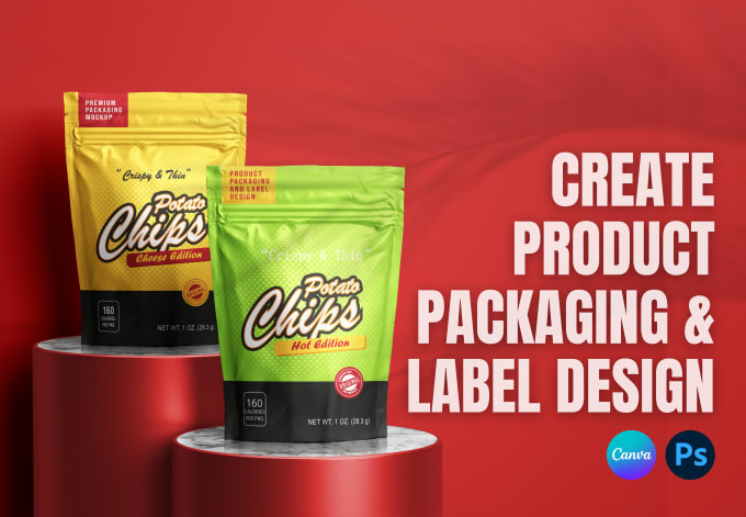 Gig Preview - Create product label design and product packaging design