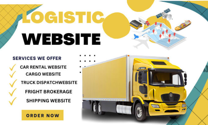 Bestseller - design car rental website logistic website dispatch website freight broker cargo