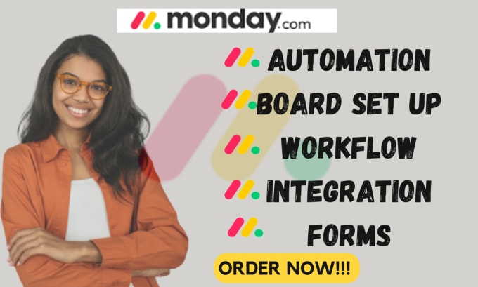 Gig Preview - Set monday crm automate monday workflow, zapier automation