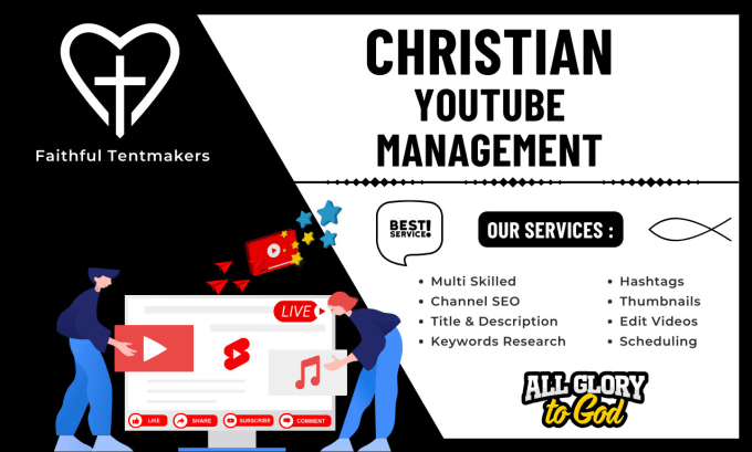 Gig Preview - Manage your christian church youtube channel