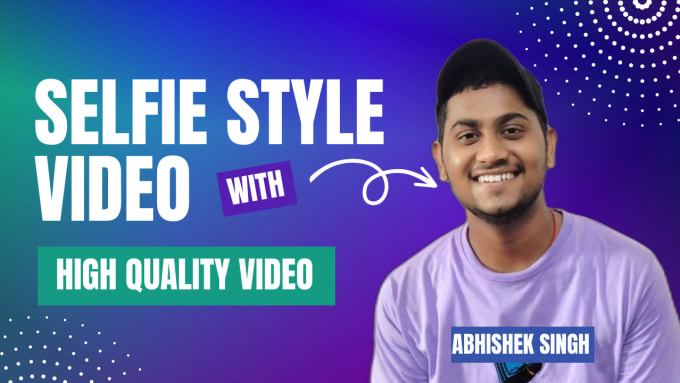 Gig Preview - Create a natural selfie style spokesperson video for you