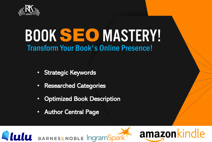 Gig Preview - Optimize your books SEO for amazon KDP and more with author central integration