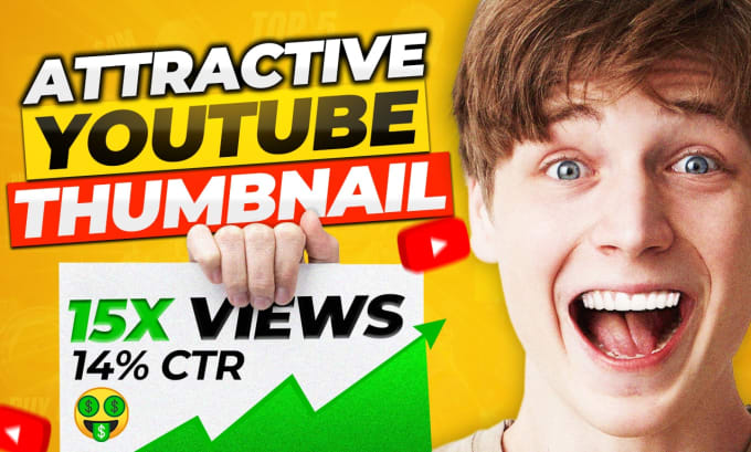 Gig Preview - Design viral clickbait youtube video thumbnail within 1 hour