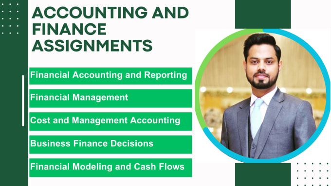 Gig Preview - Assist you in accounting, finance, costing and other assignments