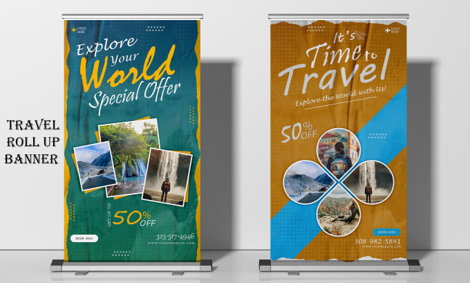 Gig Preview - Do outstanding and retractable roll up banner design