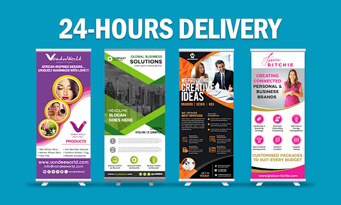 Gig Preview - Design a roll up banner, retractable banner, pull up, or roller banner