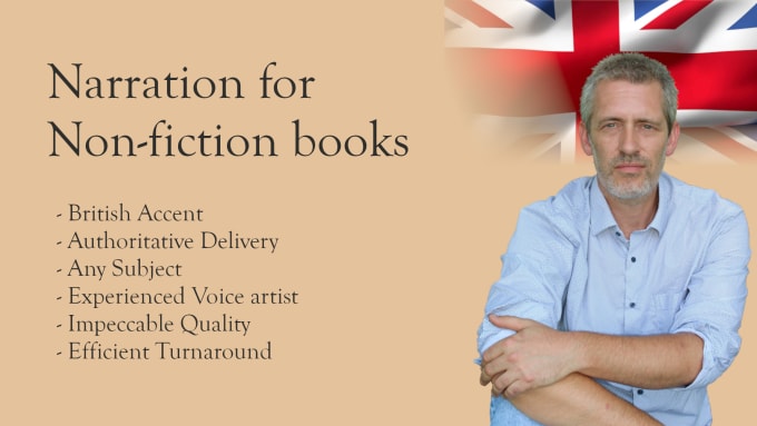 Gig Preview - Record your non fiction book with a british accent