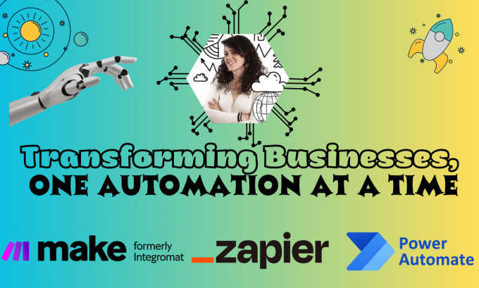 Gig Preview - Automate your business with make, zapier or power automate