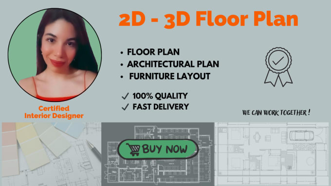 Gig Preview - Draw awesome floor plans in 2d and architectural renderings