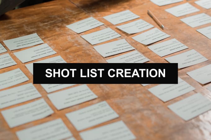 Bestseller - create a shot list from your screenplay