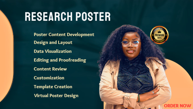 Gig Preview - Design a visually appealing and professional research poster