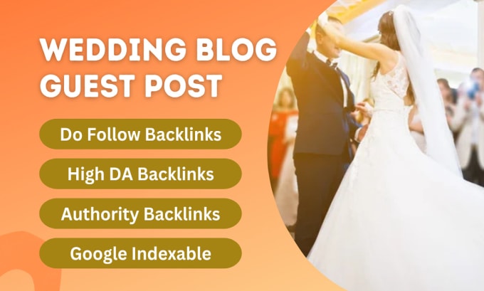 Gig Preview - Publish guest post on wedding video and photography blog