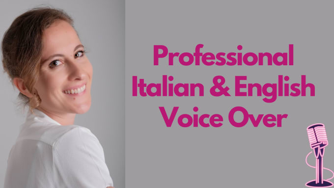 Gig Preview - Be your italian or english professional voice over artist