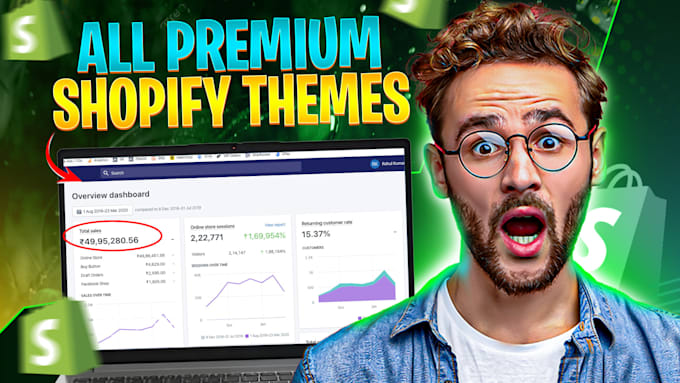 Gig Preview - Install the best shopify premium theme