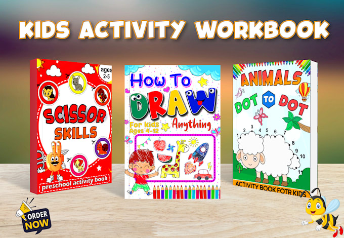 Gig Preview - Design kids activity book, workbook for amazon kdp