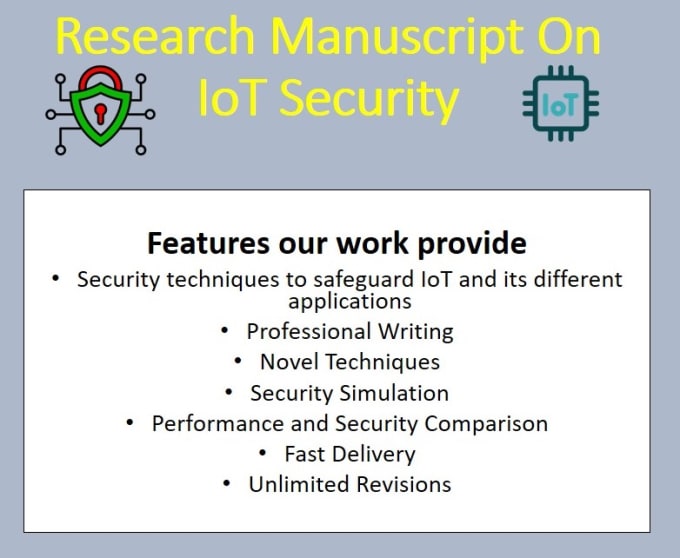 Gig Preview - Write a research article on iot security