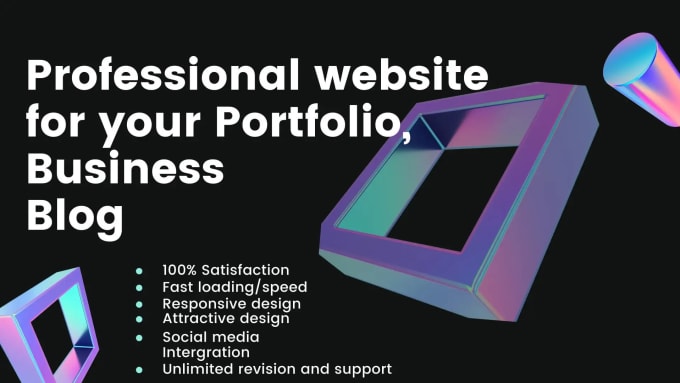 Gig Preview - Build a stunning PHP laravel portfolio website for you