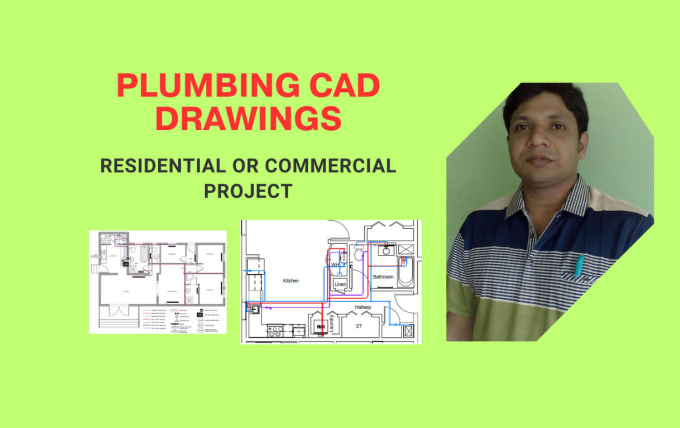 Gig Preview - Draw a professional residential and commercial plumbing plan