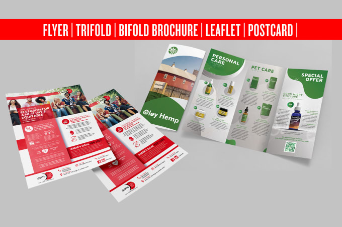 Gig Preview - Design trifold, bifold brochure, flyer,  business catalog , leaflet, postcard