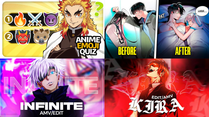 Gig Preview - Design  youtube anime thumbnails