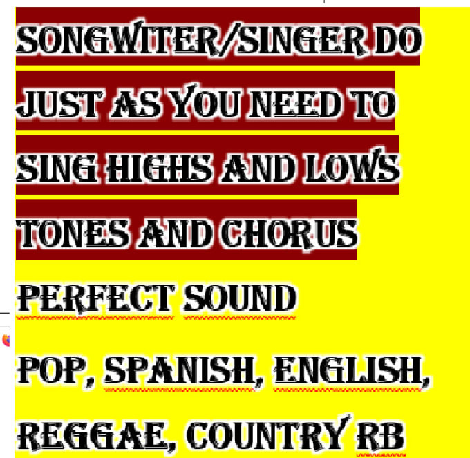 Bestseller - do a great song for you