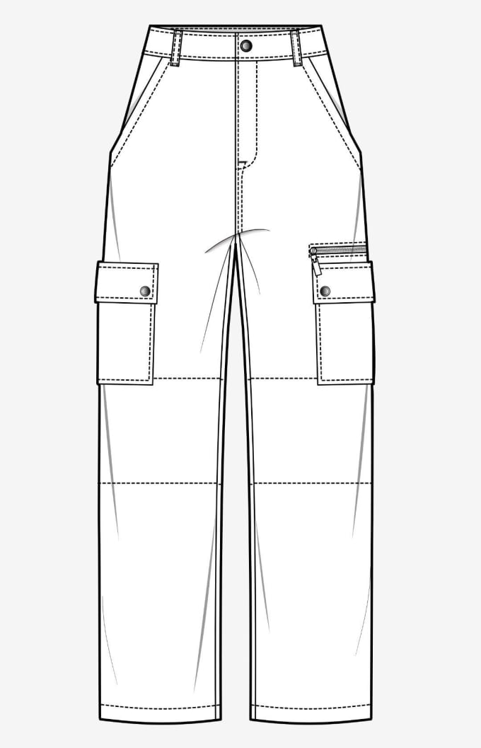 Gig Preview - Create flat sketches tech pack and measurement sheet