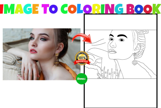 Gig Preview - Design coloring book page illustrations from your images