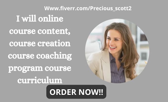 Gig Preview - Online course content, course creation course coaching program course curriculum