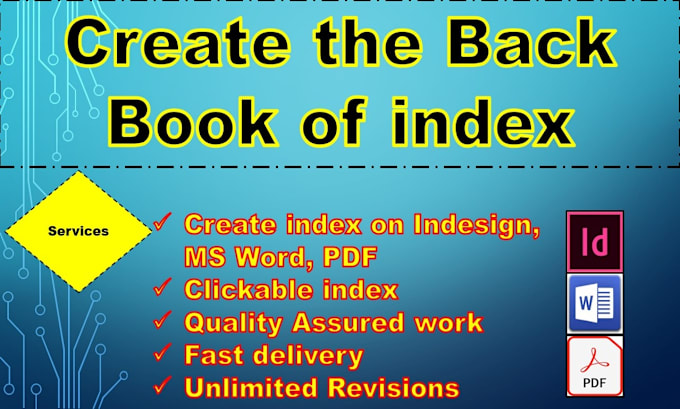 Gig Preview - Create index of book with fast service