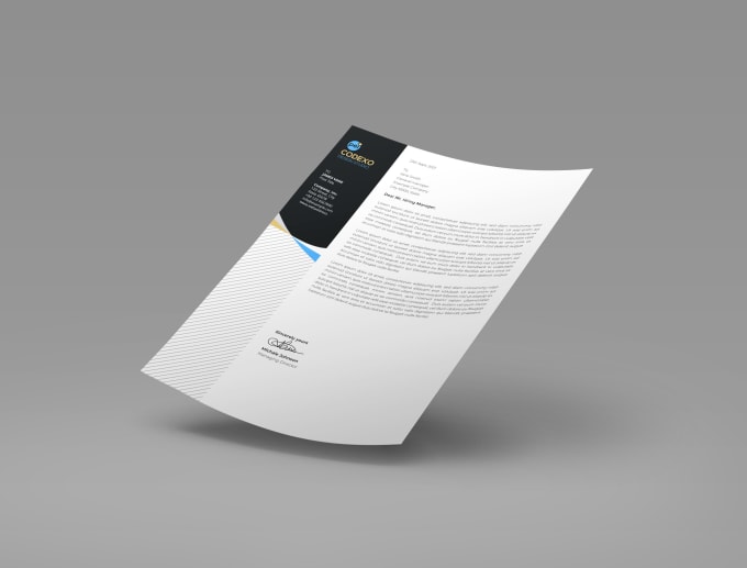 Gig Preview - Design creative letterhead with editable word template