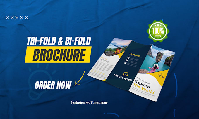 Gig Preview - Design a professional brochure trifold or bifold for your business