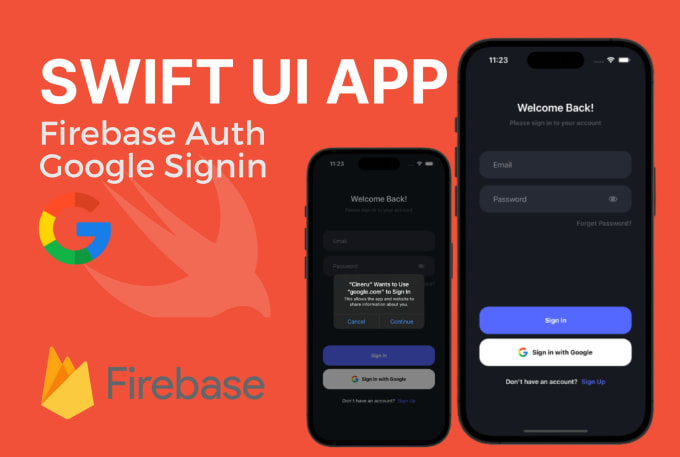 Gig Preview - Develop firebase login ios app swift with google signin