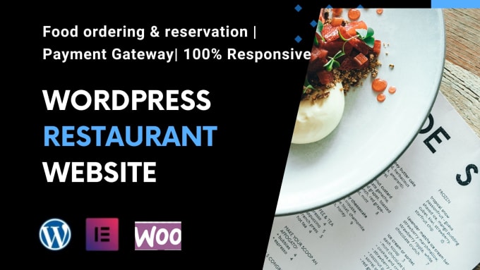 Gig Preview - Make restaurant catering services websites with wordpress