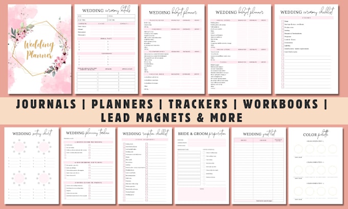 Gig Preview - Do digital planner, printable planner and journal design in canva