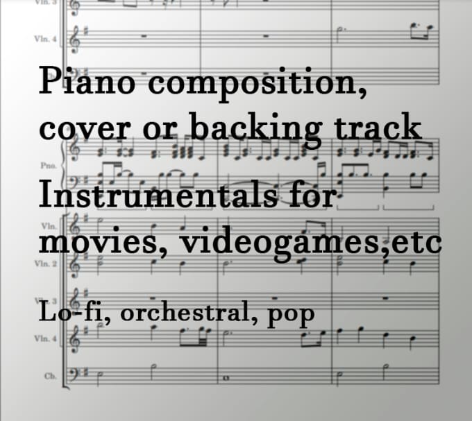 Gig Preview - Produce the best piano composition or cover