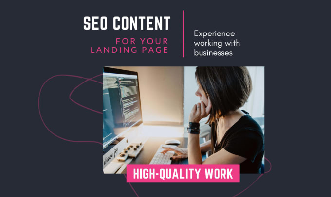 Gig Preview - Write SEO content for your landing page