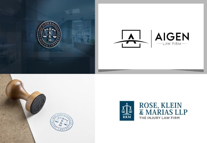 Gig Preview - Make luxury  amazing attorney,  law  logo design