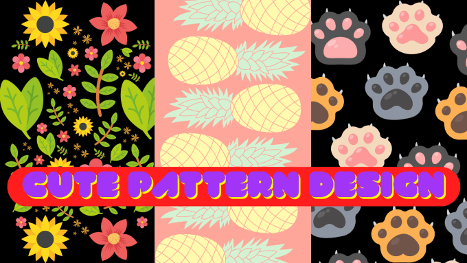 Gig Preview - Design beautiful seamless repeat patterns