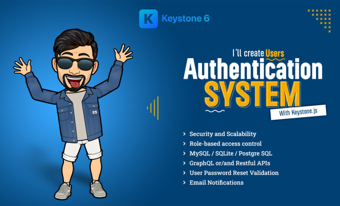 Gig Preview - Create users authentication system and admin UI with keystone