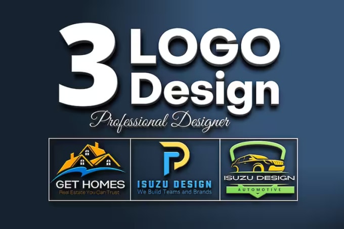 Gig Preview - Create professional 3d logo within 24 hours