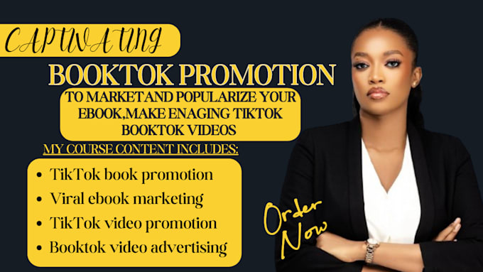 Gig Preview - Do viral tiktok booktok video ebook marketing tiktok book promotion