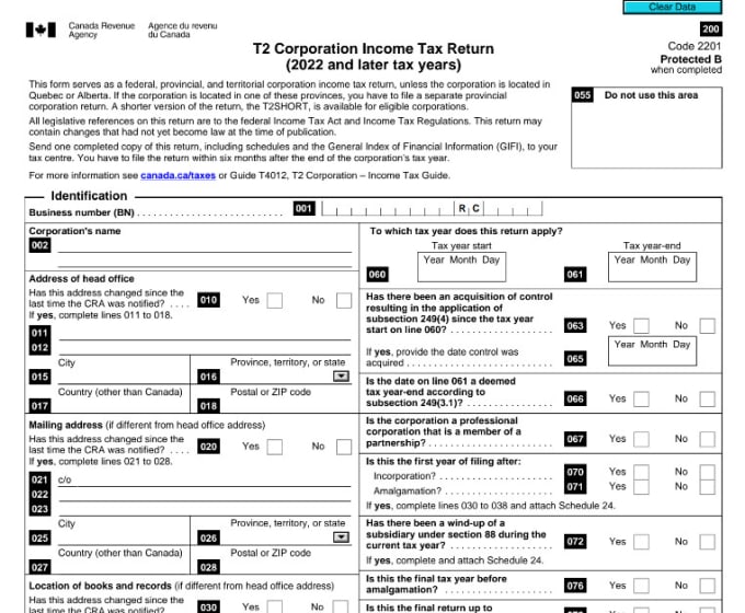 Gig Preview - Prepare your canadian corporate tax return