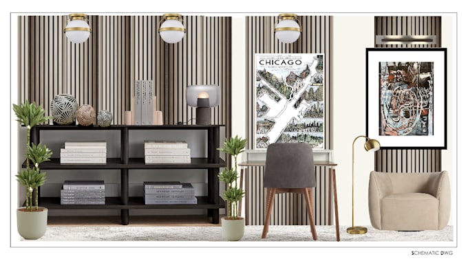 Gig Preview - Design a functional and stylish home office tailored for you