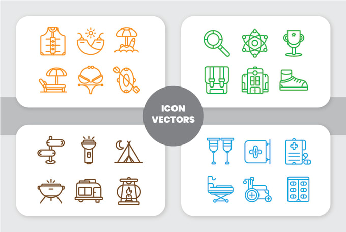 Gig Preview - Design line icons for website, mobile apps, or custom