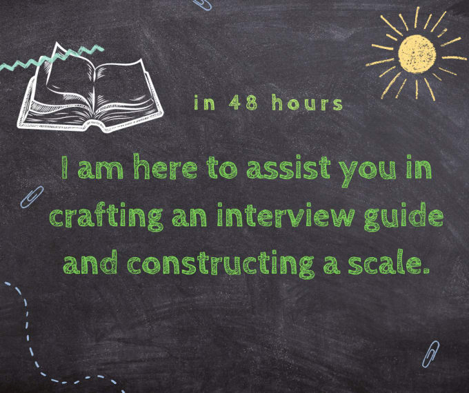 Gig Preview - To assist you in crafting an interview guide and constructing a scale